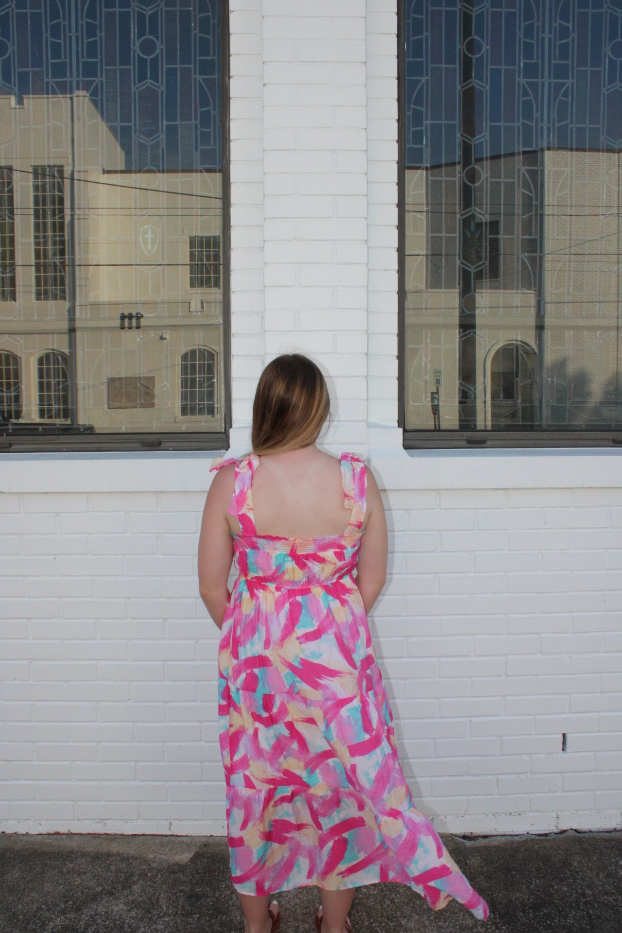 Brushstroke Maxi Dress