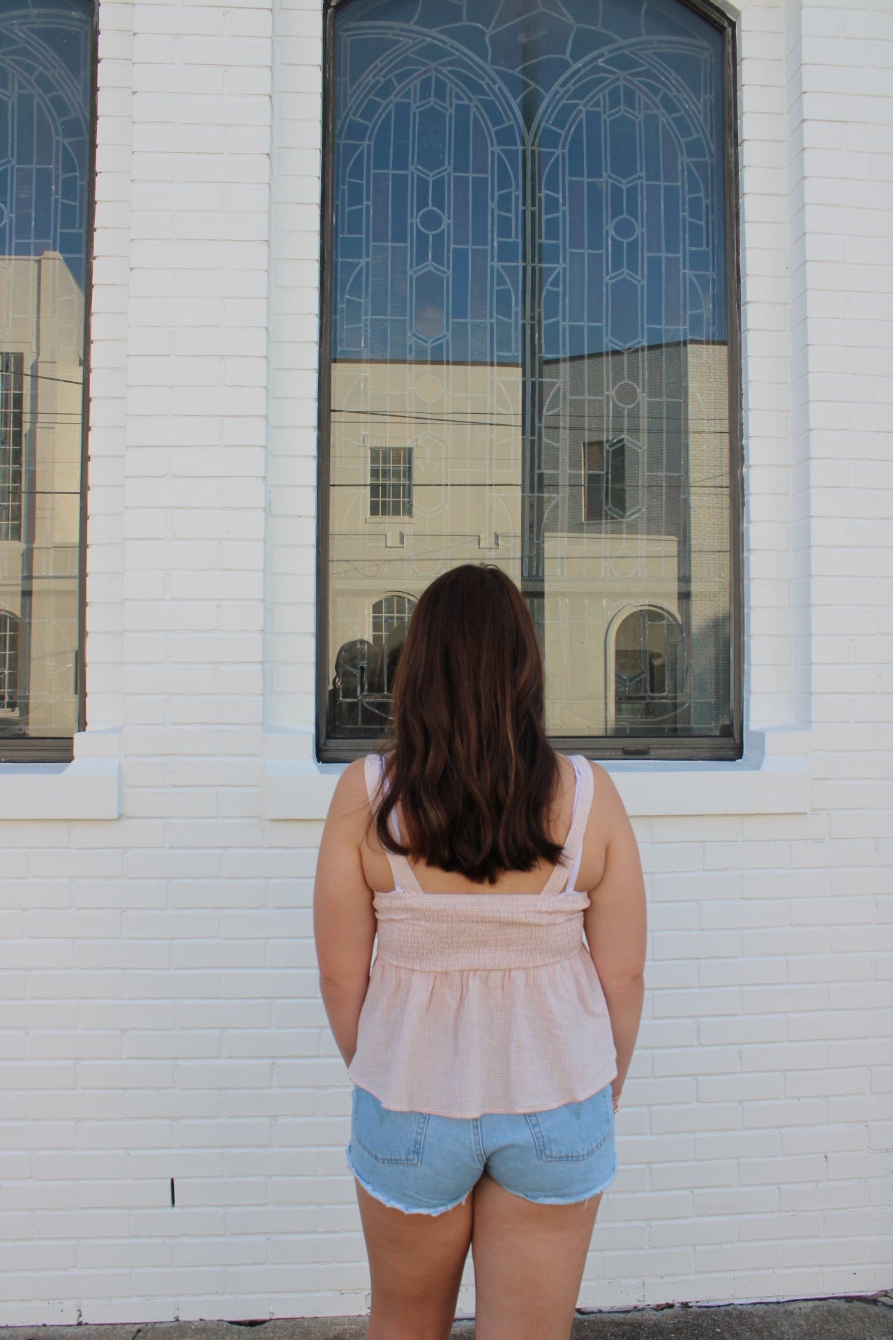 Gingham Sleeveless Top