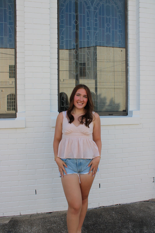 Gingham Sleeveless Top